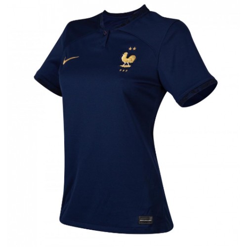 Frankrike Olivier Giroud #9 Hjemmedrakt Kvinner VM 2022 Kortermet Frankrike Olivier Giroud #9 Hjemmedrakt Kvinner VM 2022 Kortermet